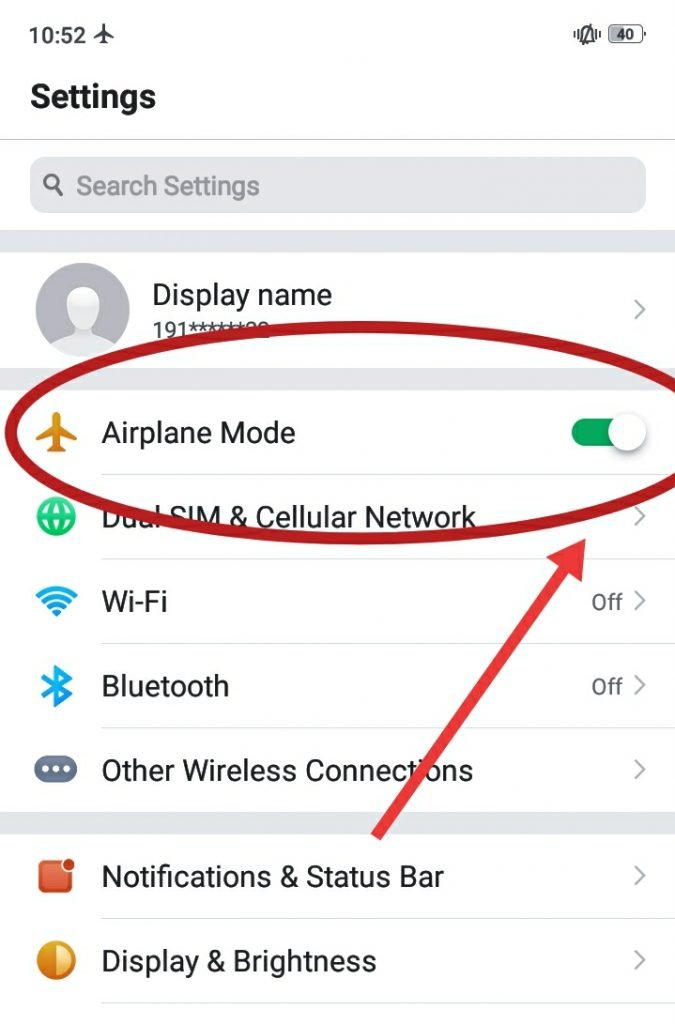 can you use your phone on airplane mode with wifi