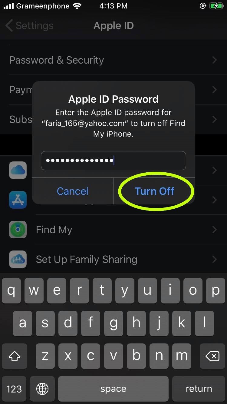 iphone sign out copying icloud data