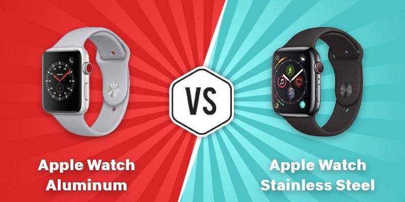 iwatch stainless steel vs aluminium