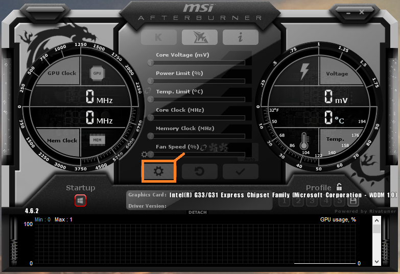 Свойства совместимости amd msi afterburner как разблокировать