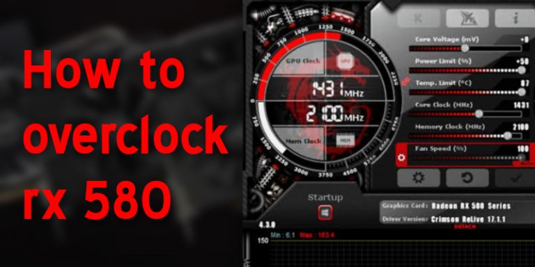 how to overclock power color rx580 gpu for ethereum mining